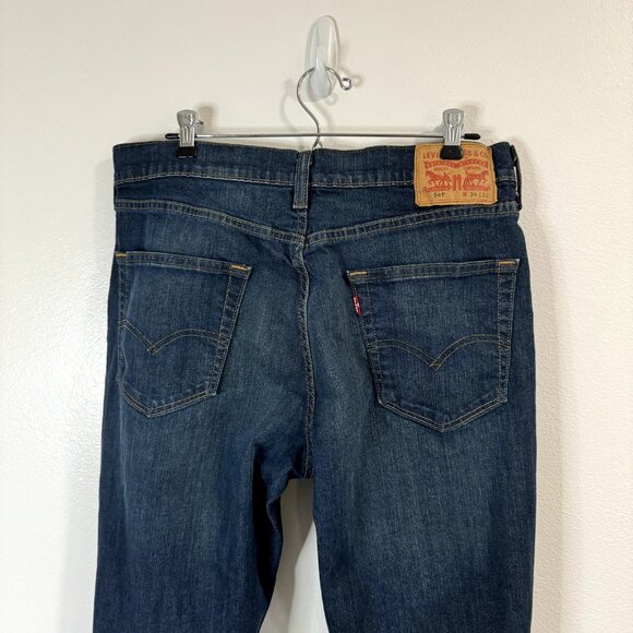 Levi's Levi Strauss Jeans Mens Size 34 x 32 Straight Leg Dark Wash Denim - Picture 6 of 12